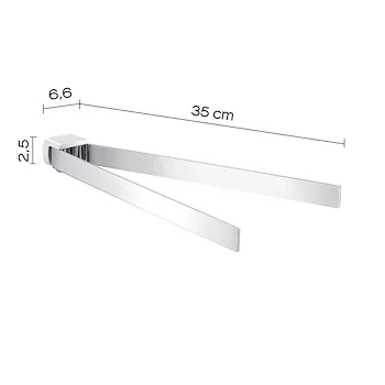 Pirenei portasalviette doppio snodo a parete cromato codice prod: 0000PI231300000 product photo Foto1 L2
