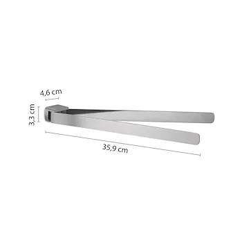 Pirenei portasalviette doppio snodo a parete cromato spazzolato codice prod: 0000PI233800000 product photo Foto1 L2