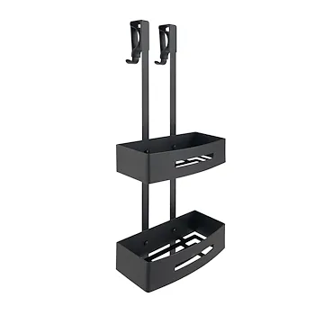 Poeseidon porta oggetti doccia rettangolare nero opaco codice prod: 77191400000 product photo Default L2