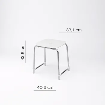 Prima Classe sgabello da bagno 43,8 cm bianco codice prod: 000060720200000 product photo Foto1 L2