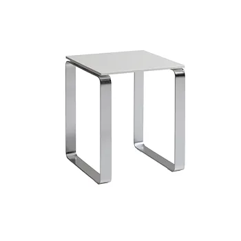 Prima Classe sgabello da bagno 43 cm con seduta bianca e gambe cromate codice prod: 000060730200000 product photo Default L2