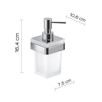 Samoa dispenser sapone a parete cromato in vetro satinato codice prod: 0000A8811300000 product photo Foto1 L2