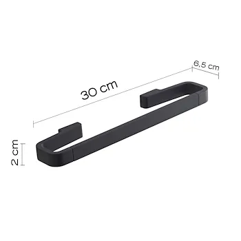 Samoa porta salviette 30 cm nero codice prod: 0000A8211430000 product photo Foto1 L2