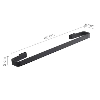 Samoa porta salviette 45 cm nero codice prod: 0000A8211445000 product photo Foto1 L2