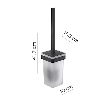 Samoa porta scopino wc a parete nero codice prod: 0000A8331400003 product photo Foto1 L2