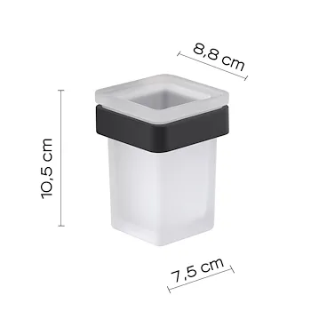 Samoa porta spazzolini a parete nero codice prod: 0000A8101400000 product photo Foto1 L2