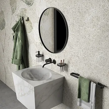 Samoa porta spazzolini con finitura nera a parete codice prod: 0000A8101400000 product photo Foto2 L2