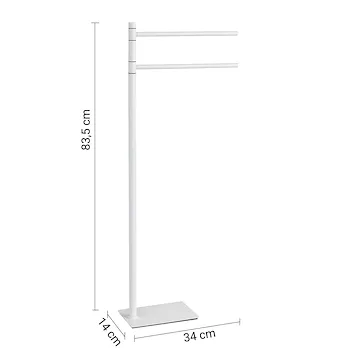 Trilly piantana porta salviette 2 bracci bianco opaco codice prod: 0000TR310200000 product photo Foto1 L2