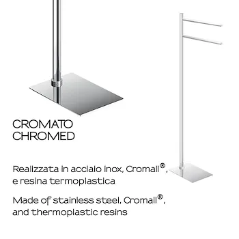 Trilly piantana porta salviette 2 bracci cromato codice prod: 0000TR311300000 product photo Foto2 L2