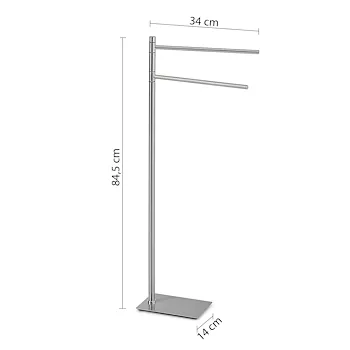 Trilly piantana porta salviette 2 bracci cromato spazzolato codice prod: 0000TR313800000 product photo Foto1 L2