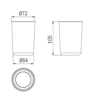 Colorella bicchiere in PMMA finitura trasparente codice prod: R01100 product photo Foto1 L2