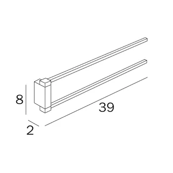 Divo a15150 porta salviette due snodi cromato codice prod: A15150CR product photo Foto1 L2
