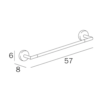 Forum a3618b porta salviette 45 cromato codice prod: A3618BCR product photo Foto1 L2