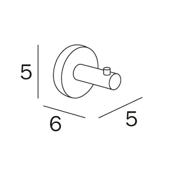 Gealuna a1020a porta abiti 6 cm cromato codice prod: A1020ACR product photo Foto1 L2