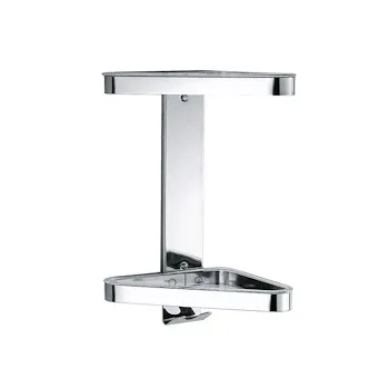 Hotellerie angolare a parete con 2 ripiani in PMMA, finitura inox codice prod: A04320AL02 product photo Default L2