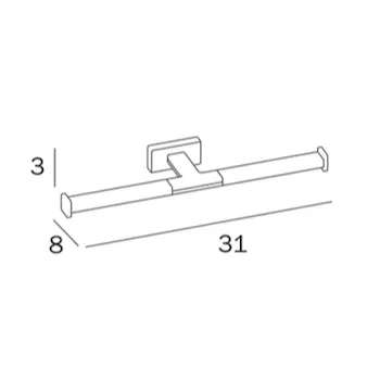 Lea a1825b porta rotolo doppio cromato codice prod: A1825BCR product photo Foto1 L2