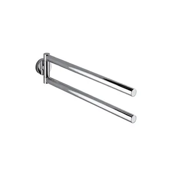 Touch portasalviette a parete doppio a snodo finitura cromo codice prod: A46150CR product photo Default L2