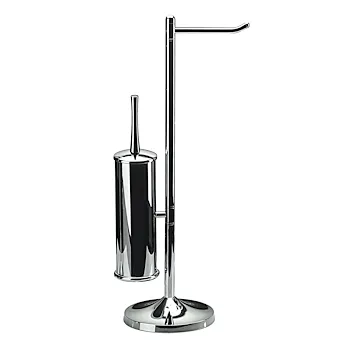 Piantana wc con porta rotolo e porta scopino cromato codice prod: 5031KK product photo Default L2