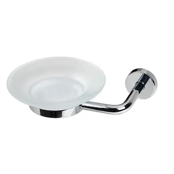 Tito portasapone in vetro a parete cromato codice prod: 7417KK product photo Default L2