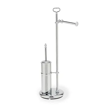 Elite piantana con porta scopino metallo cromato codice prod: 000EL2008 product photo Default L2