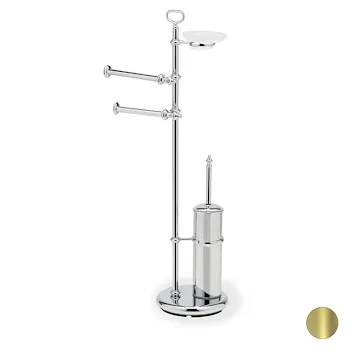 Elite piantana con porta scopino ottone oro codice prod: 000EL2116 product photo Default L2