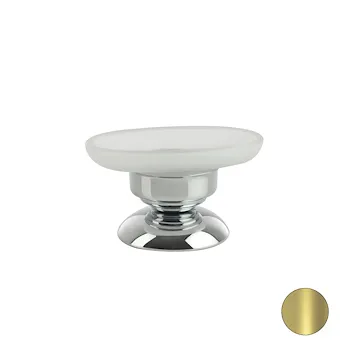 Elite porta sapone da appoggio bacinella satinata base oro codice prod: 000EL09AP16 product photo Default L2