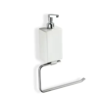 Gea anello porta salviette con dispenser a parete cromato codice prod: 000GE79D08 product photo Default L2