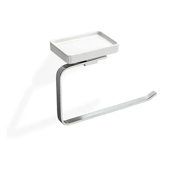 Gea anello porta salviette con porta sapone a parete cromato codice prod: 000GE7908 product photo Default L2