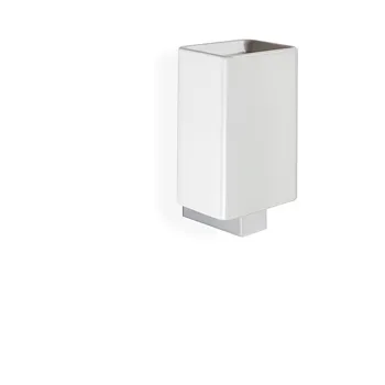 Gea porta bicchiere a parete in ceramica base cromata codice prod: 000GE1008 product photo Default L2