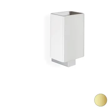 Gea porta bicchiere a parete in ceramica base oro opaco codice prod: 000GE1018 product photo Default L2