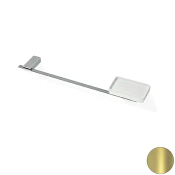 Gea porta salviette con porta sapone 45 cm a parete oro codice prod: 000GE6916 product photo Default L2