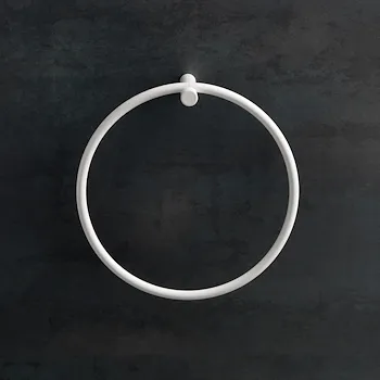 Hashi anello porta salviette a parete bianco opaco codice prod: 000HS0724 product photo Foto1 L2
