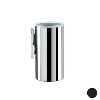 Hashi porta bicchiere in metallo a parete nero opaco codice prod: 000HS10M23 product photo Default L2