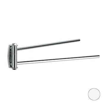 Hashi porta salviette 2 bracci a parete bianco opaco codice prod: 000HS1624 product photo Default L2