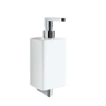 Living dispenser sapone a parete in ceramica bianca pompetta cromata codice prod: 000LV3008 product photo Default L2