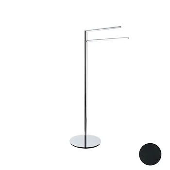 Living piantana porta salviette 2 bracci da appoggio nero cromato codice prod: 000LV1905 product photo Default L2