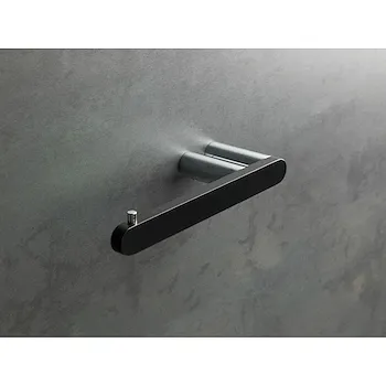Living porta rotolo doppio nero cromato codice prod: 000LV11A05 product photo Default L2