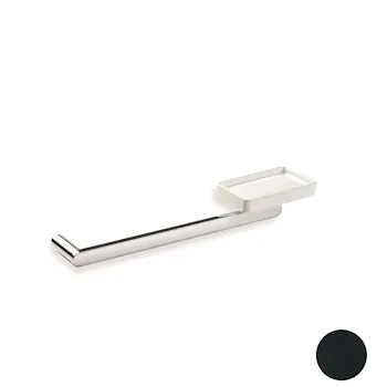 Living porta salviette con dispenser sapone in ceramica a parete nero codice prod: 000LV6905 product photo Default L2