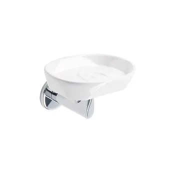 Liz porta sapone in ceramica a parete cromato codice prod: 000LZ0908 product photo Default L2