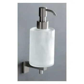 Saturno dispenser sapone a parete vetro pompetta acciaio satinato codice prod: 000ST3054 product photo Foto1 L2