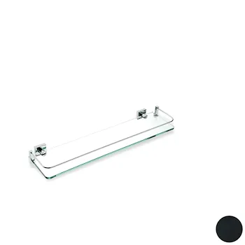 Urania mensola 60x12 in cristallo supporti neri codice prod: 000U0423 product photo Default L2