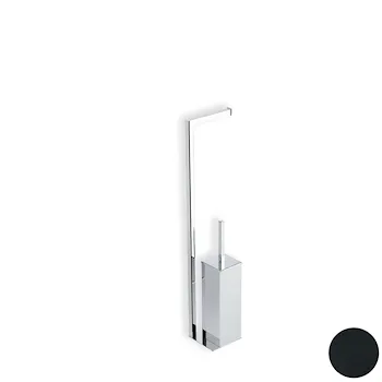 Urania piantana porta rotolo e porta scopino da appoggio ottone nero codice prod: 000U20M23 product photo Default L2