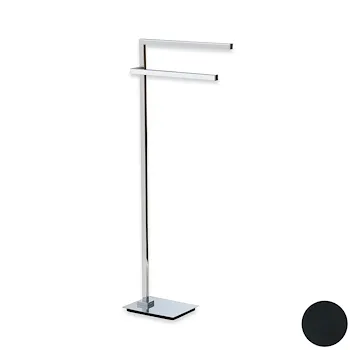 Urania piantana porta salviette 2 bracci nero codice prod: 000U1923 product photo Default L2