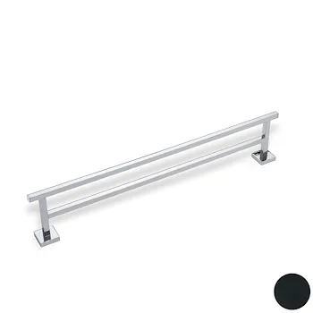 Urania porta salviette doppia 60 cm nero codice prod: 000U05.223 product photo Default L2