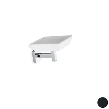 Urania porta sapone in ceramica base nera codice prod: 000U0923 product photo Default L2