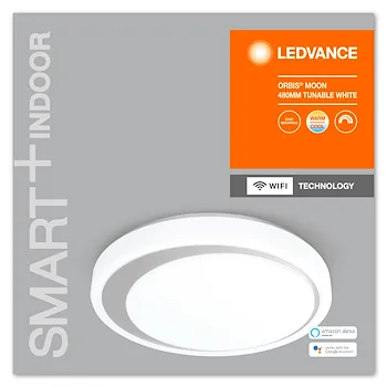 Smart+ wifi orbis ceiling moon tw 48cm bianco/grigio codice prod: LUM486423WF product photo Foto3 L2