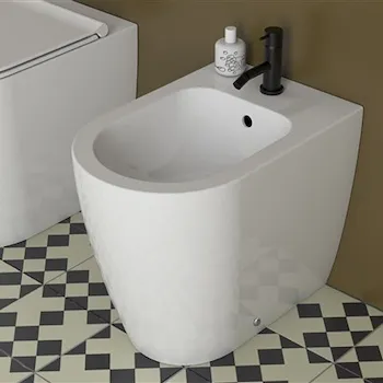 Mode bidet a terra bianco lucido codice prod: ME009BI product photo Foto2 L2