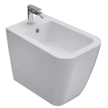 Stone bidet a terra bianco lucido monoforo codice prod: ST009BI product photo Default L2