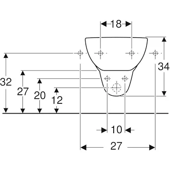 Geberit Fantasia bidet sospeso bianco lucido monoforo codice prod: 500.881.00.1 product photo Foto3 L2