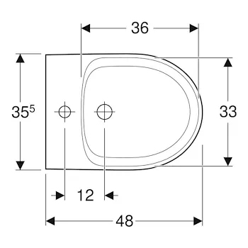 Selnova compact bidet sospeso bianco lucido codice prod: 500.368.01.7 product photo Foto1 L2